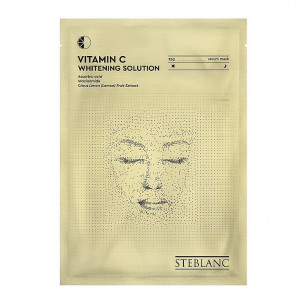 Aufhellende Stoffmaske mit Vitamin C