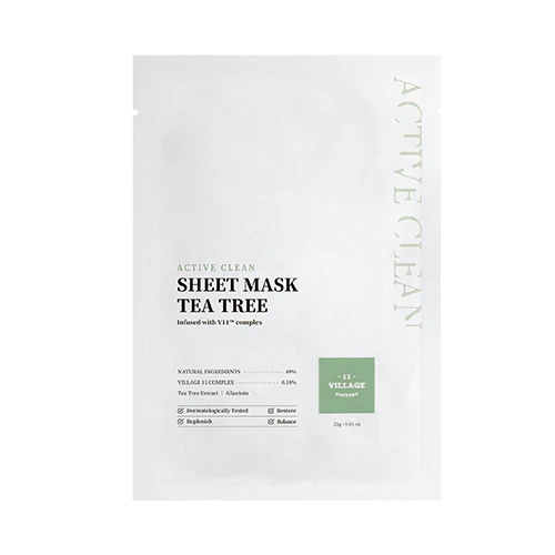 Fabric mask with tea tree